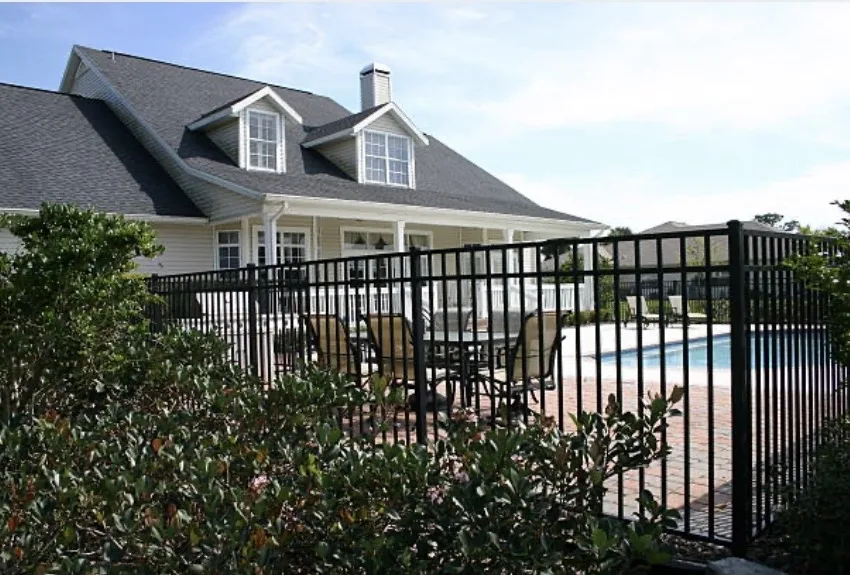 Aluminum Pool Fence project by Excalibur Fence and Iron Works