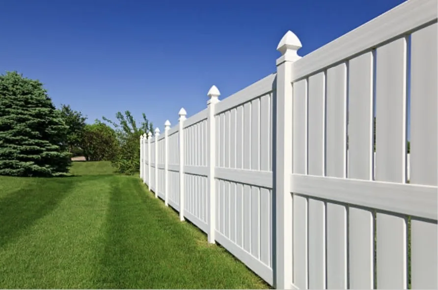 Vinyl Privacy Fence project by Excalibur Fence and Iron Works